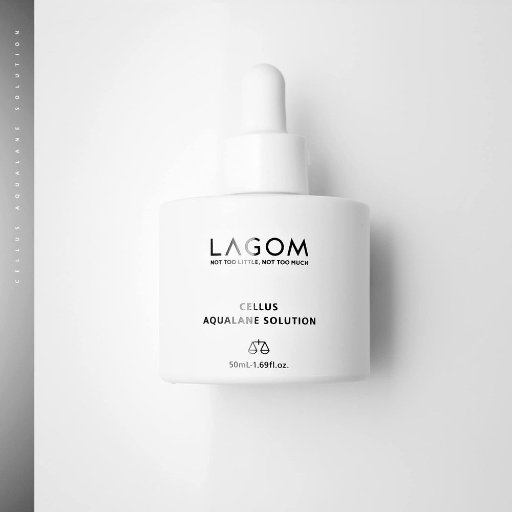 LAGOM Cellus Aqualane Solution bottle close-up with premium packaging