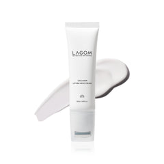 LAGOM collagen lifting neck cream with roller bottle enables smooth, targeted application.