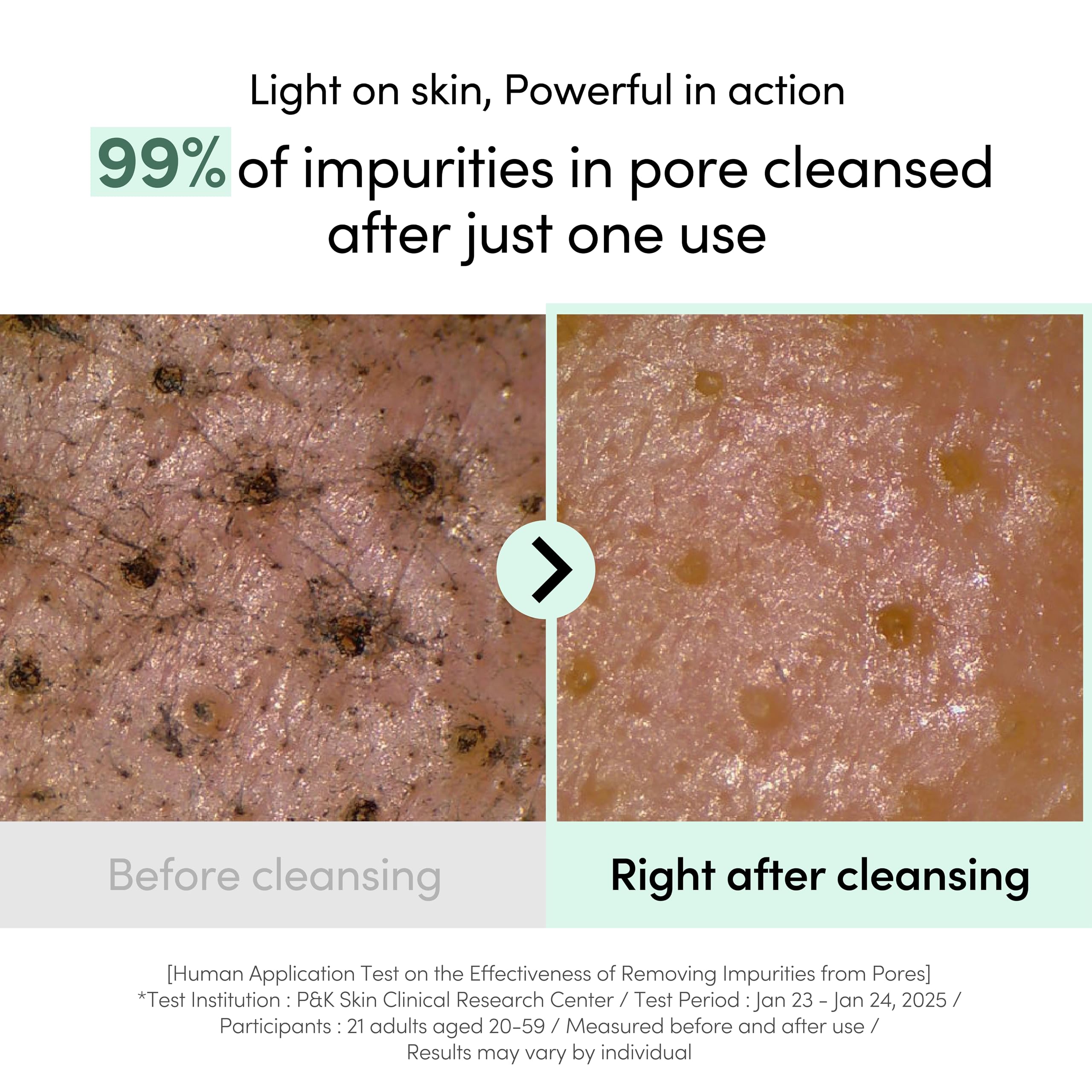LAGOM Micro Pore Cleansing Oil massage on the face for cleansing.