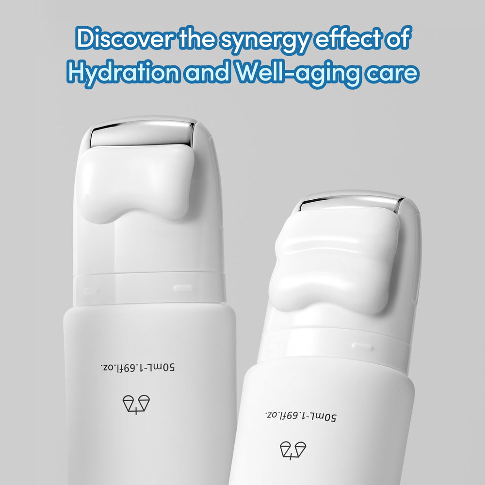 LAGOM neck cream texture after use reveals refined skin.