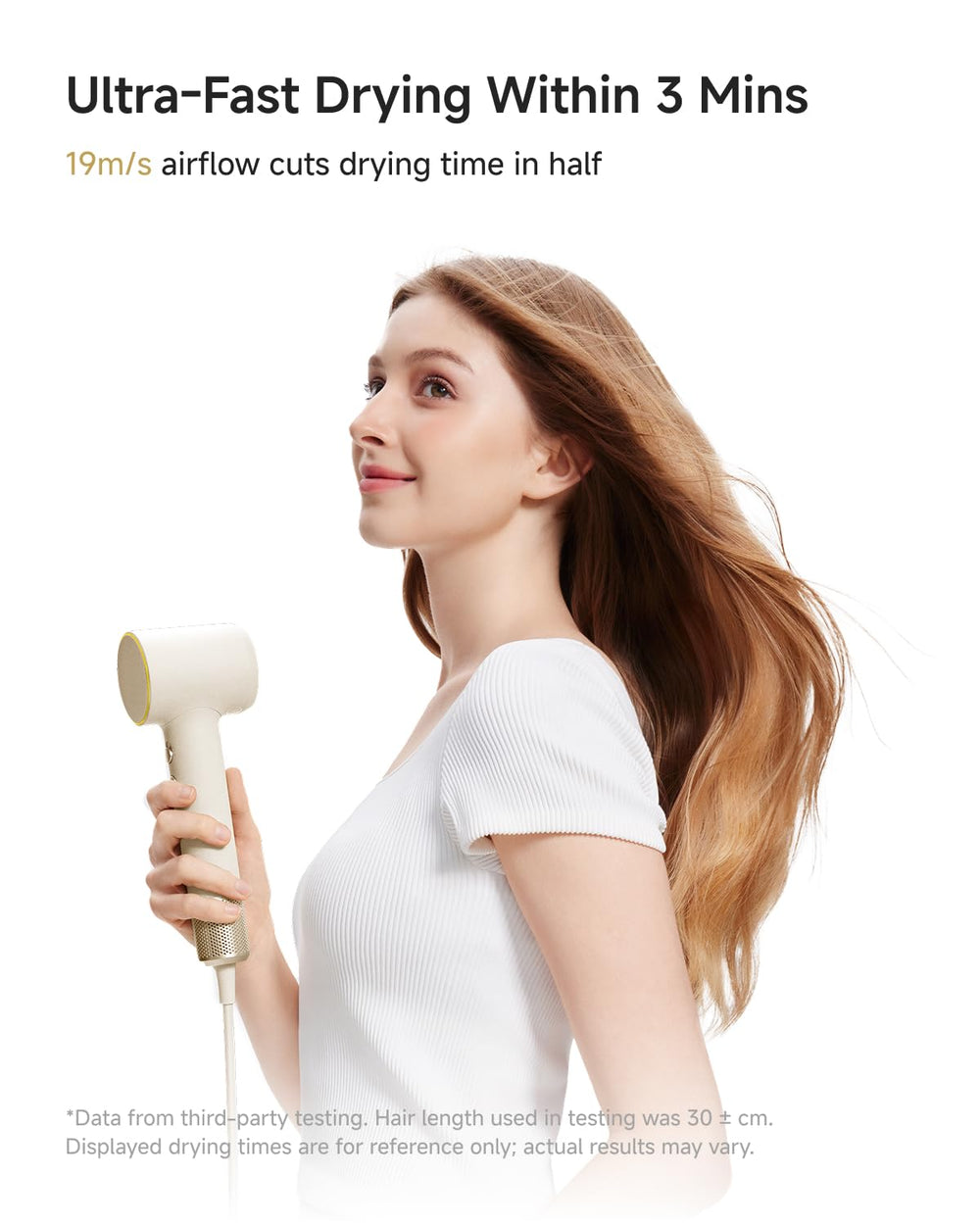 Laifen MINI hair dryer ergonomic grip for comfortable use