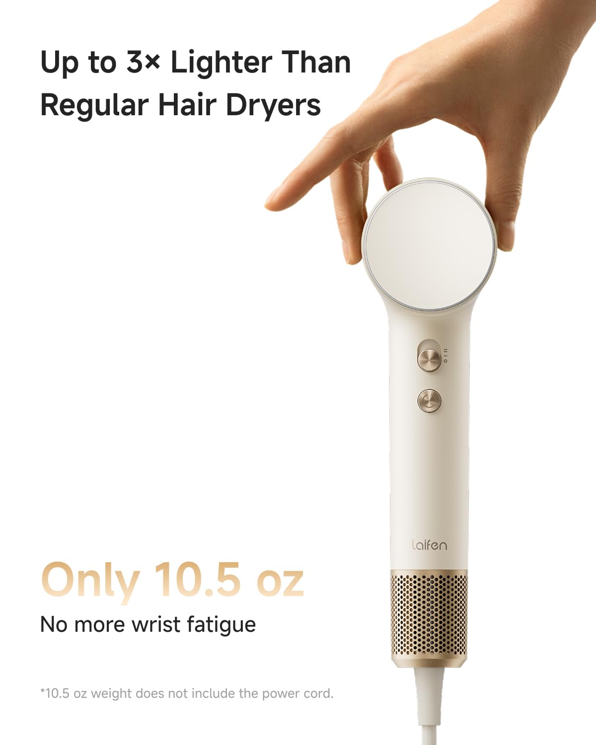 Laifen MINI hair dryer with ionic technology for smoother hair