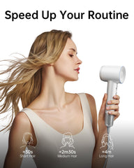 Laifen Swift Hair Dryer negative ions smooth frizz and add shine.