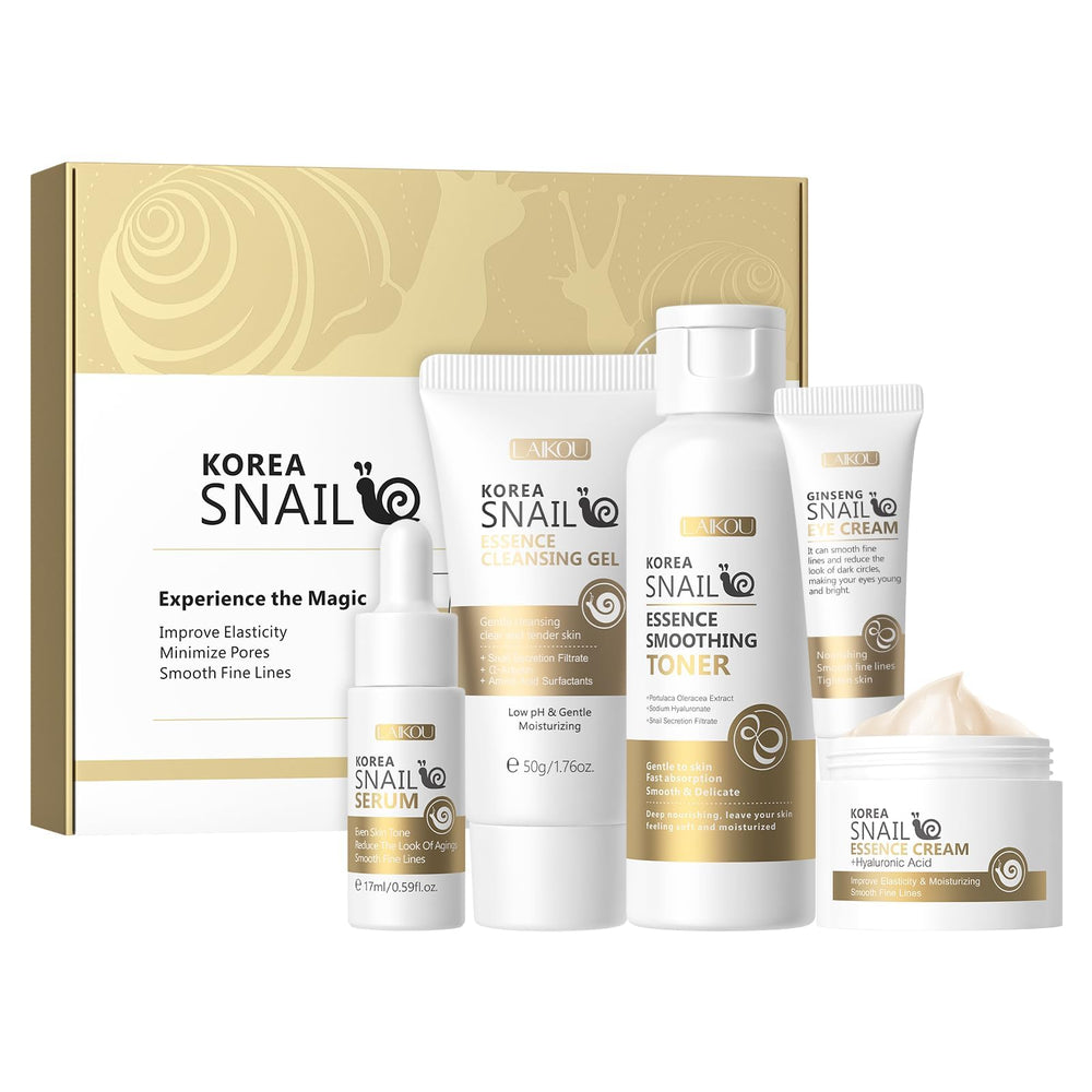 Laikou snail and ginseng cleanser bottle, refreshing daily cleanse.