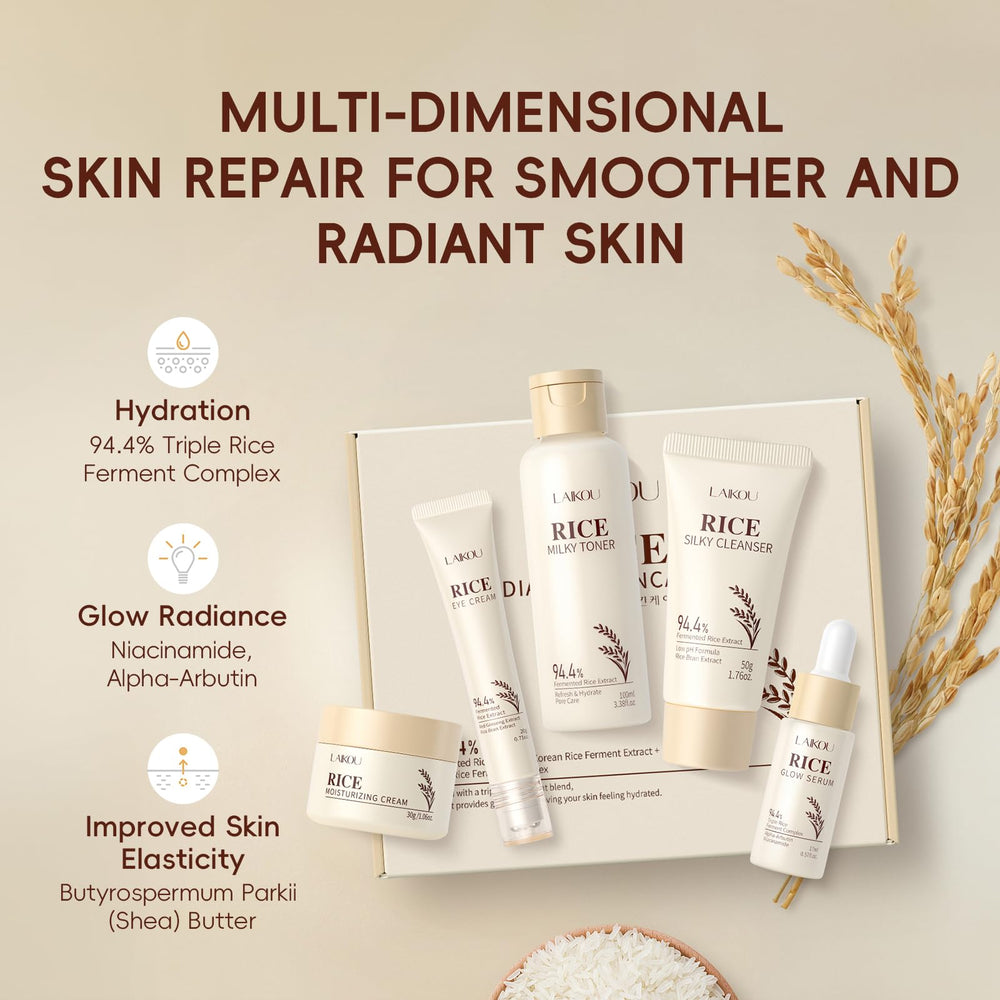 LAIKOU toner bottle with milky texture for balanced hydration