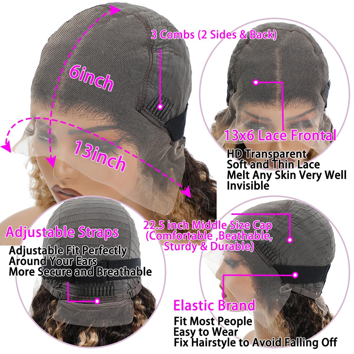 LAINSS Brazilian human hair offers soft, breathable wear and shine