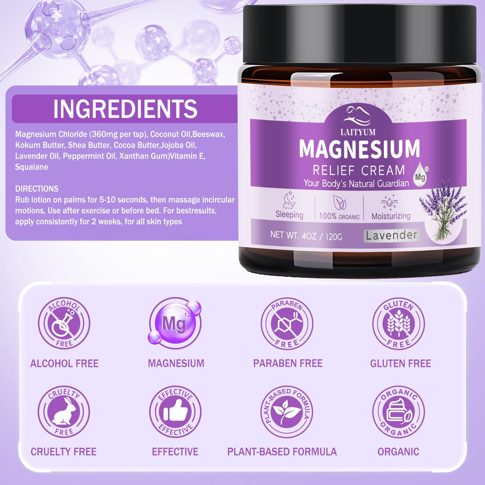 LAITYUM Magnesium Body Lotion vitamin E enhances skin softness