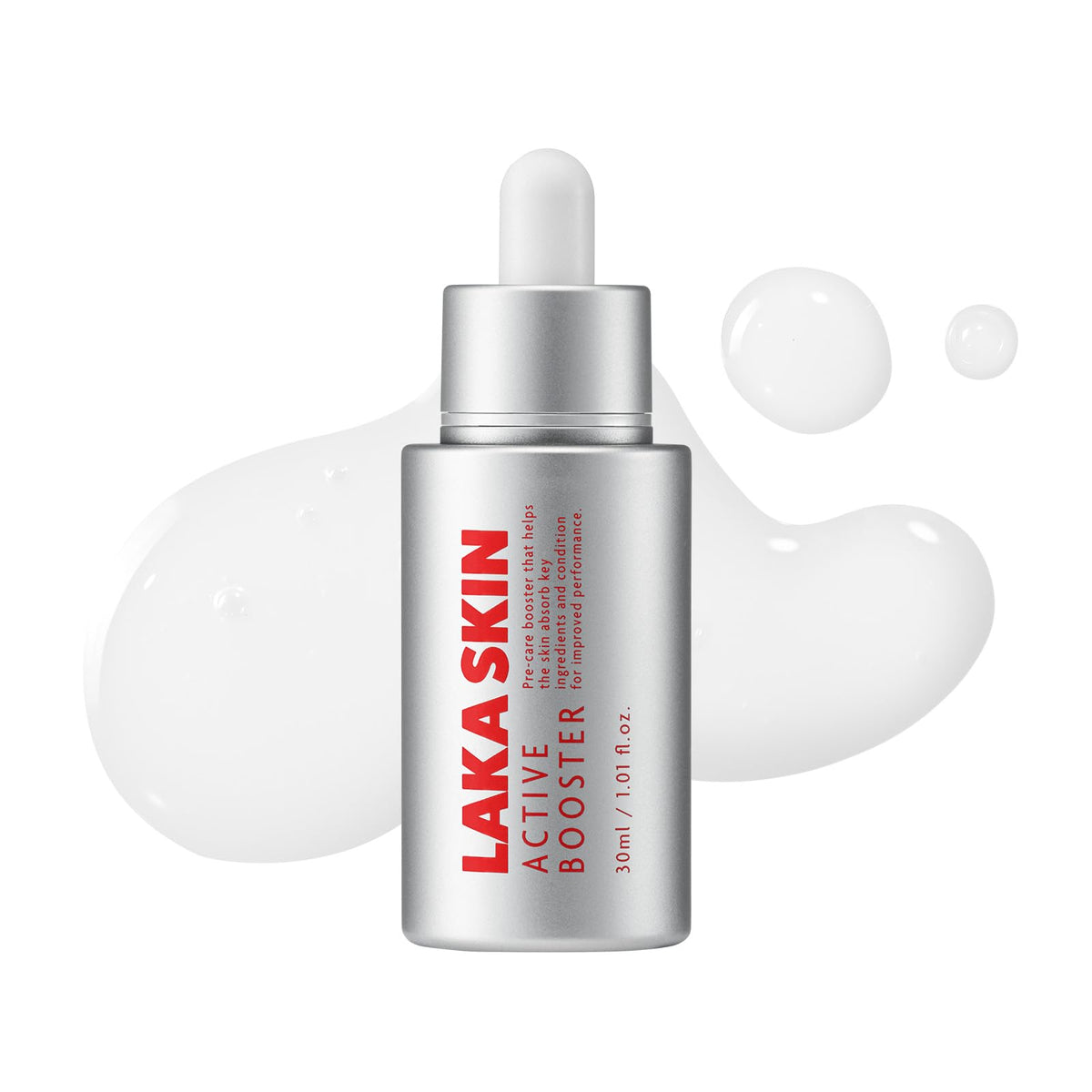 Laka Active Booster 30ml bottle ready for pre-serum application to boost ingredient absorption