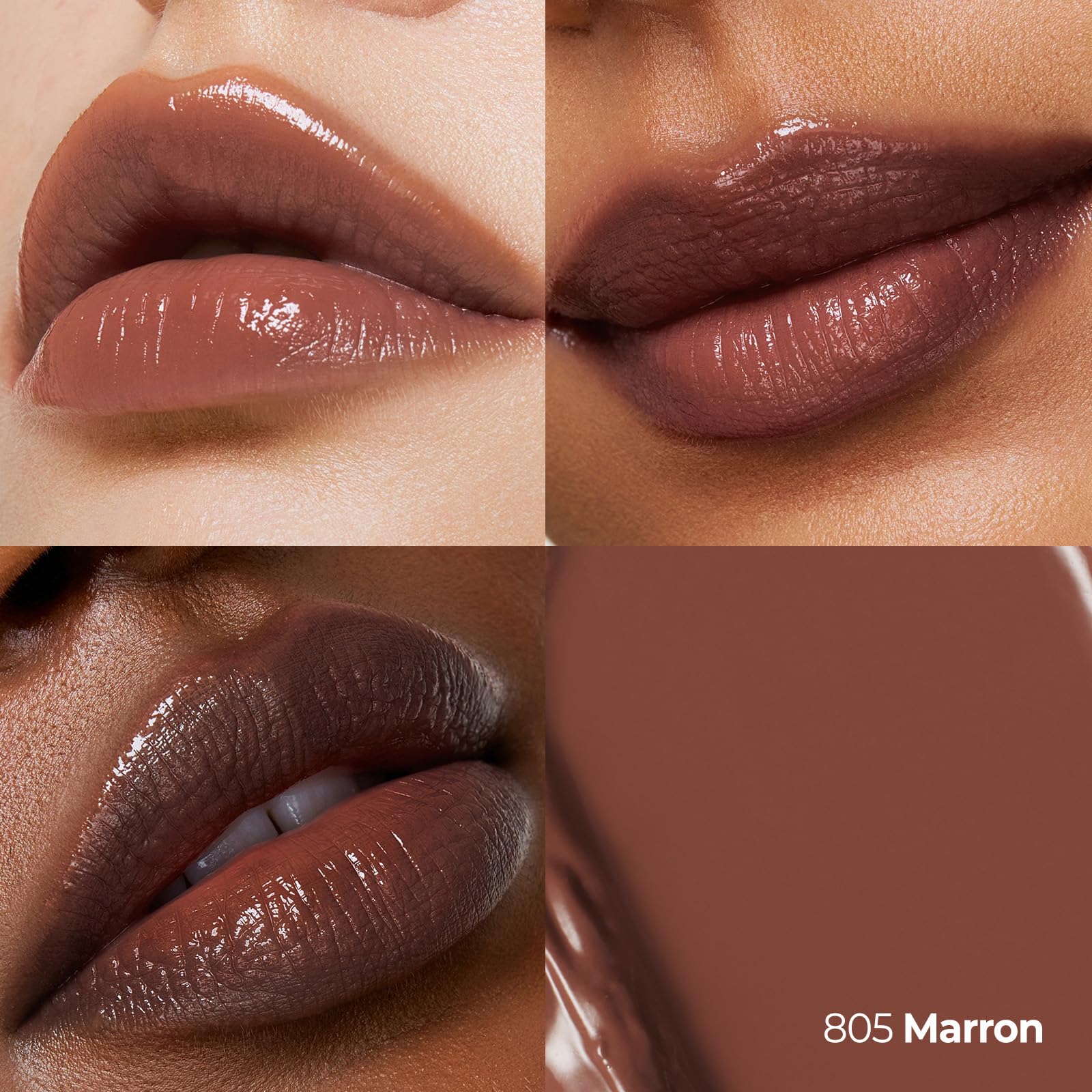 Laka Devil Lip Marron 805 swatch with bold, lasting color.