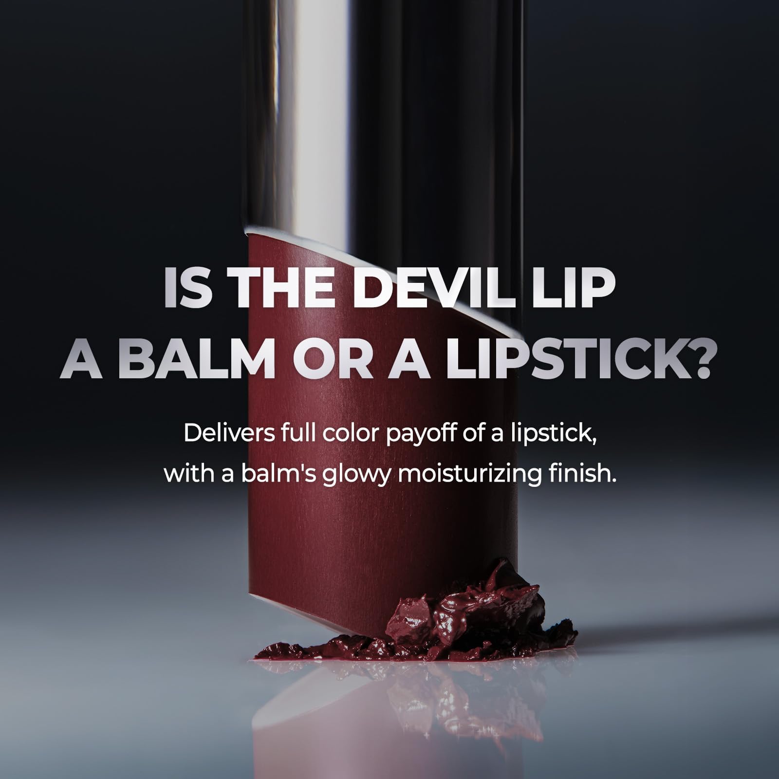 Laka Devil Lip Burnt Silky Texture glides on smoothly.