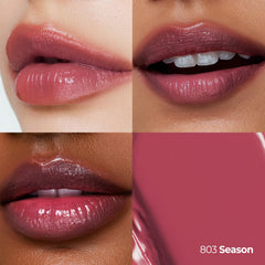 Laka Devil Lip swatch reveals vivid color with soft glow and hydration.