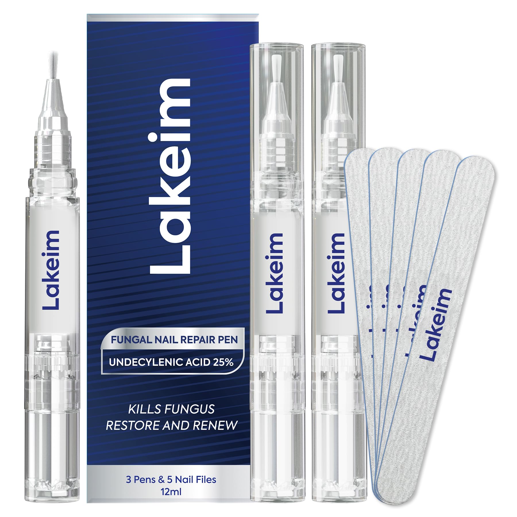 Lakeim Toenail Fungus Pen application demonstrates precise daily treatment for nails.