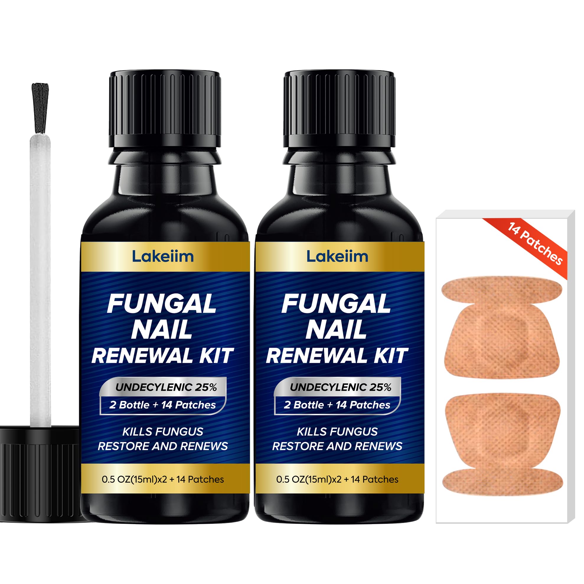 Lakeim Toenail Fungus Treatment bottles show the extra-strength daily formula.