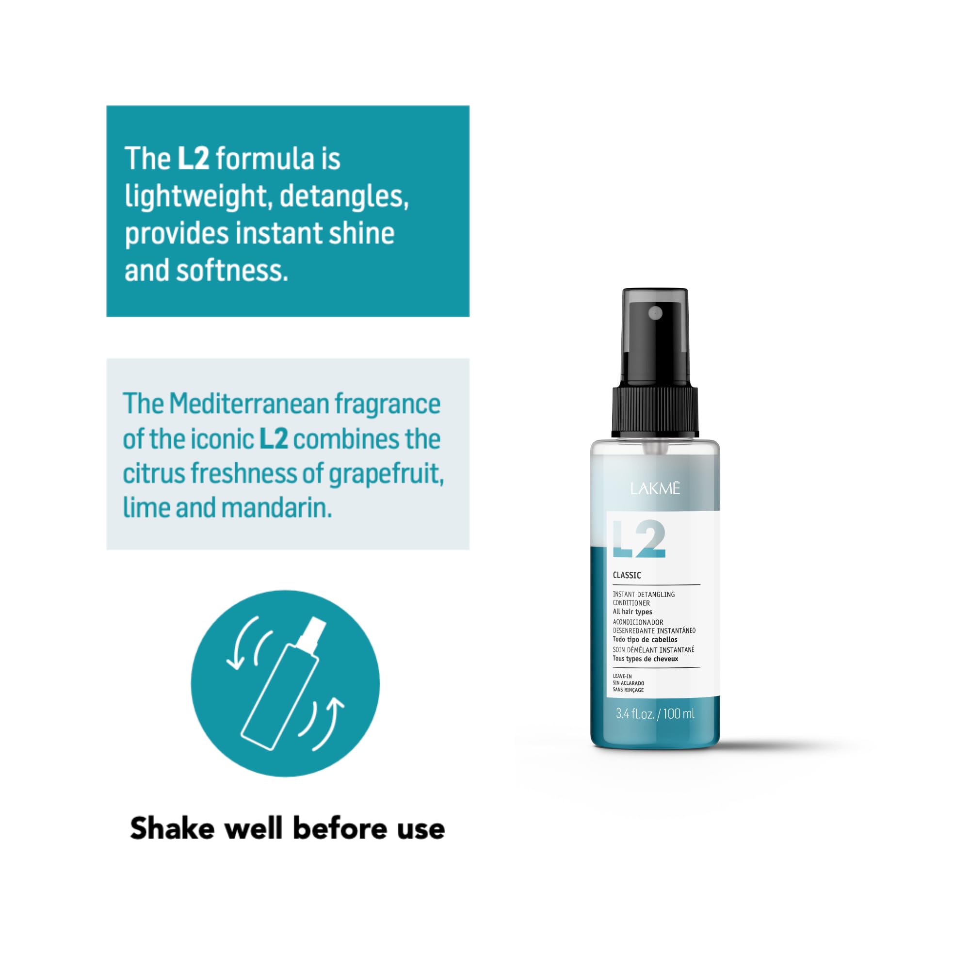 LAKMÉ L2 Classic Bi-Phase Conditioner highlights shine and softness