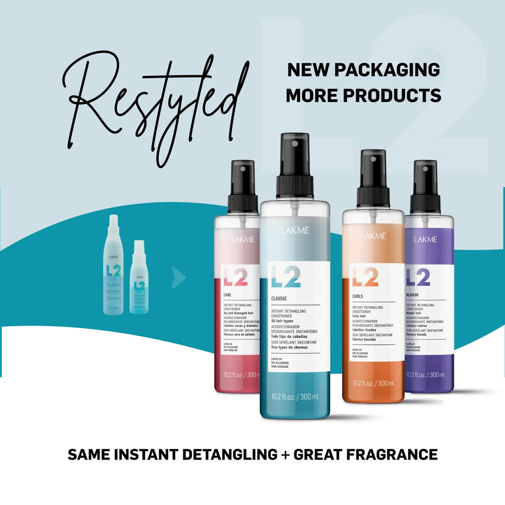 LAKMÉ L2 Classic Bi-Phase Conditioner spray action detangles quickly