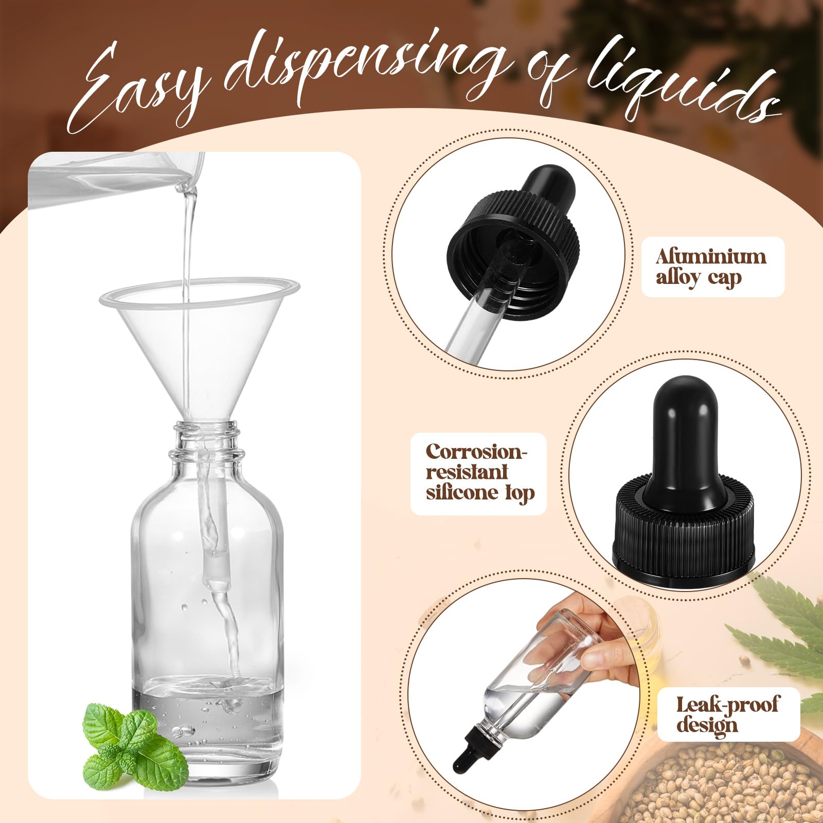 Lallisa bottle labels for easy organization and identification