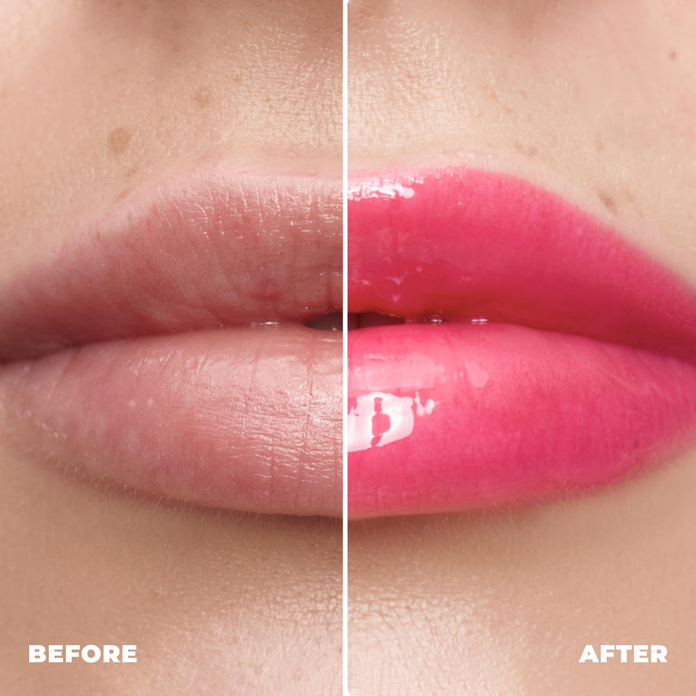 Lamel All-in-One Lip Oil natural-plump-look creates fuller lips naturally.