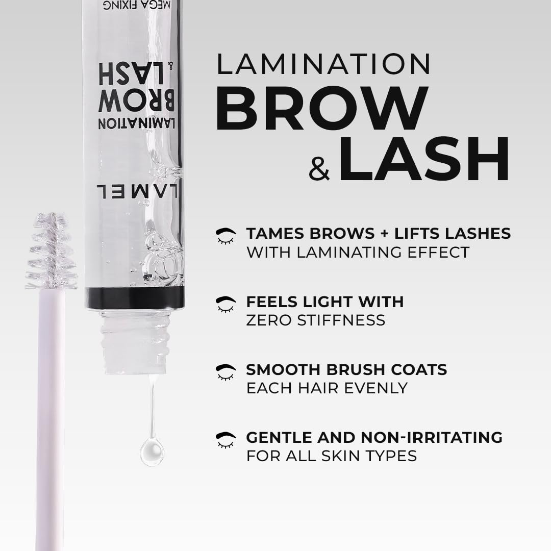 Lamel brow gel waterproof formula keeps brows defined during workouts
