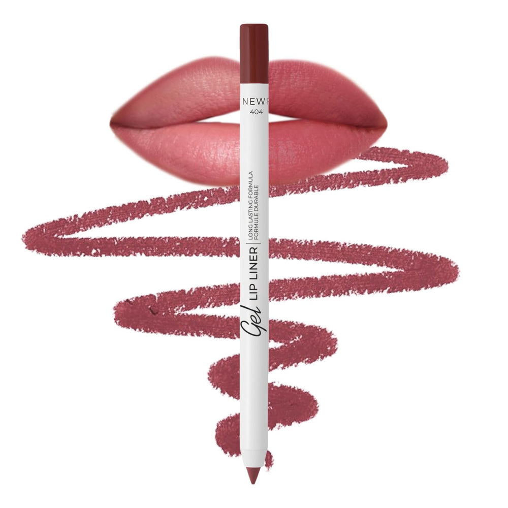 Lamel Matte Gel Lip Liner Pencil berry shade swatch for precise definition.