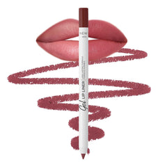Lamel Matte Gel Lip Liner Pencil berry shade swatch for precise definition.
