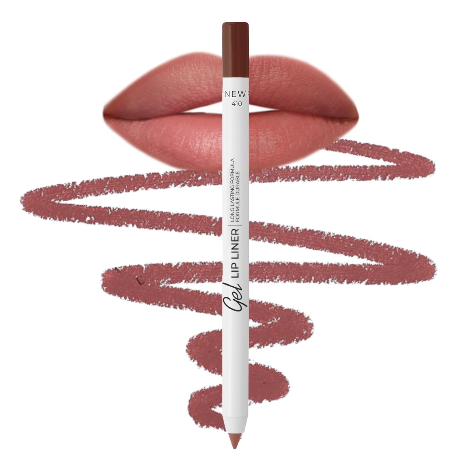Lamel Matte Gel Lip Liner Pencil product shot showing bold definition and long wear
