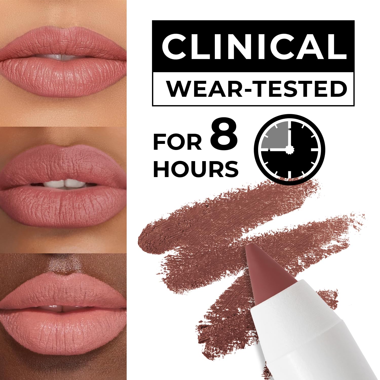 Lamel Matte Gel Lip Liner Pencil sharpenable tip enables precise edge control