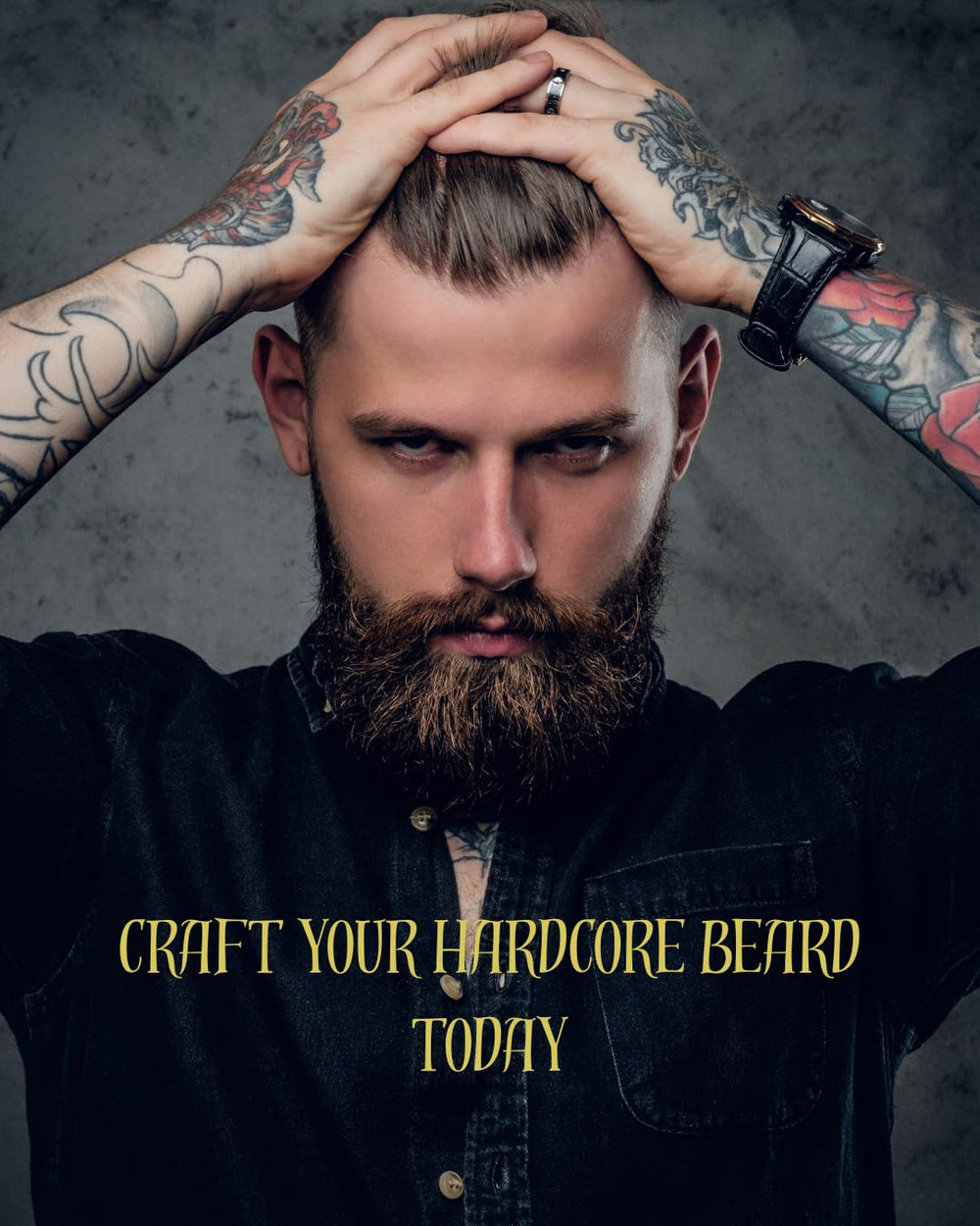 LAMONICA'S NATURALS HARDCORE application scene demonstrating smooth, manageable beard