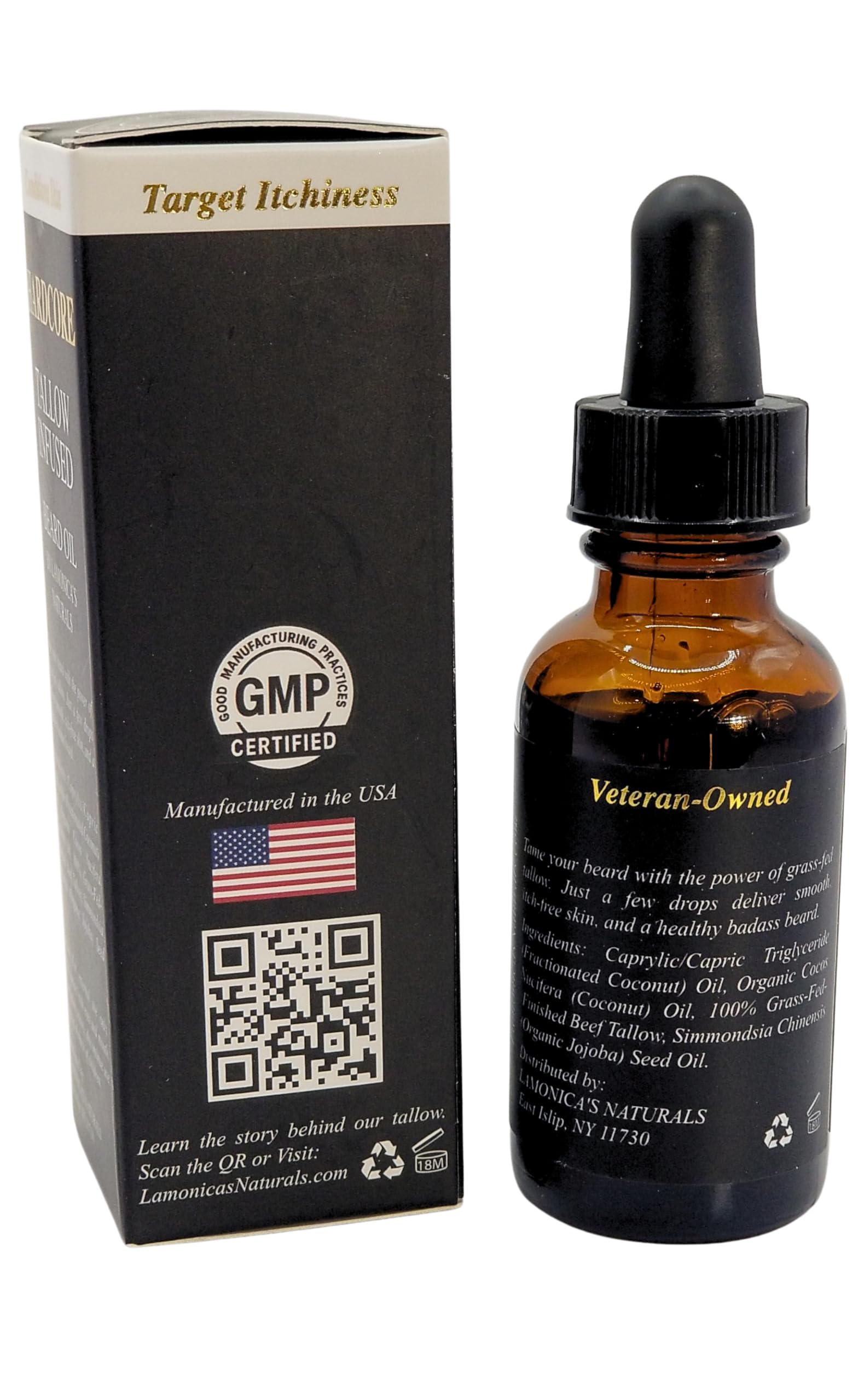 LAMONICA'S NATURALS HARDCORE cap close-up highlighting fragrance-free formula