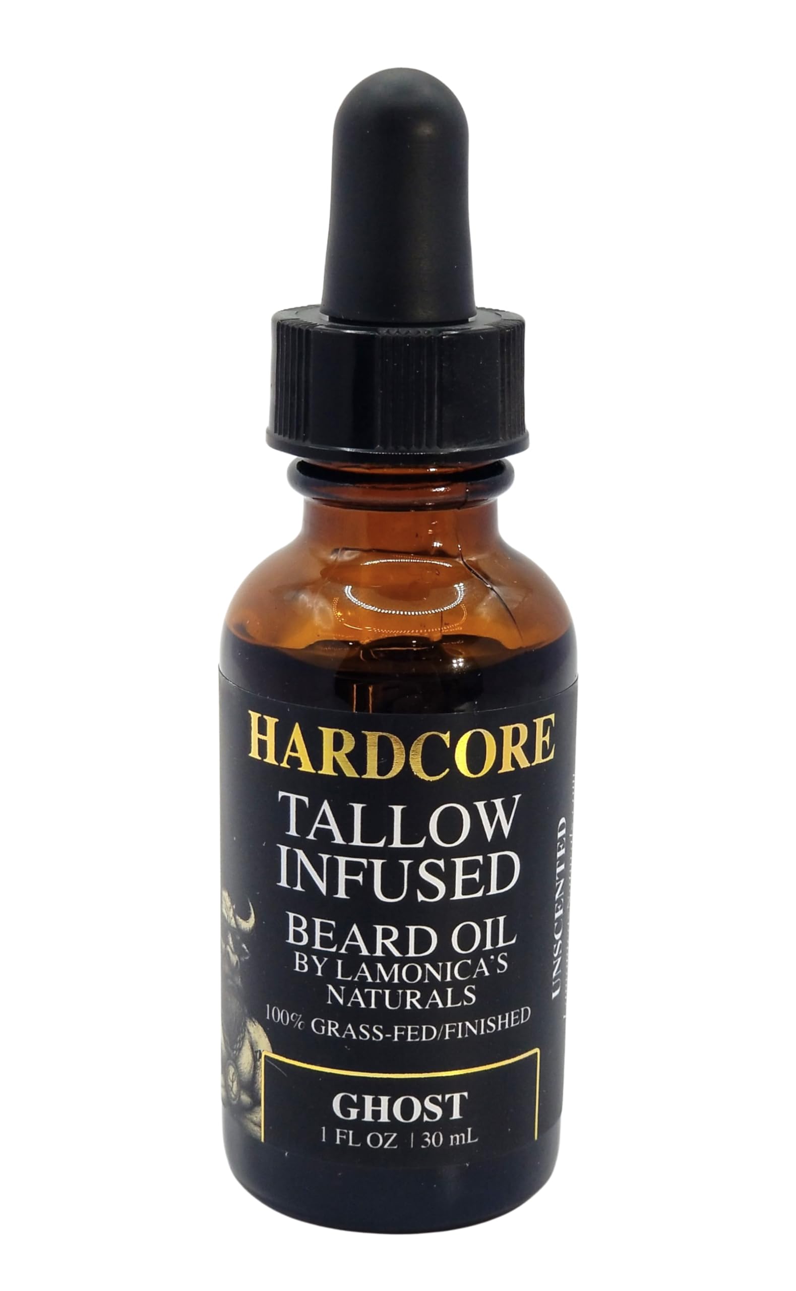 LAMONICA'S NATURALS HARDCORE unscented label communicating fragrance-free grooming