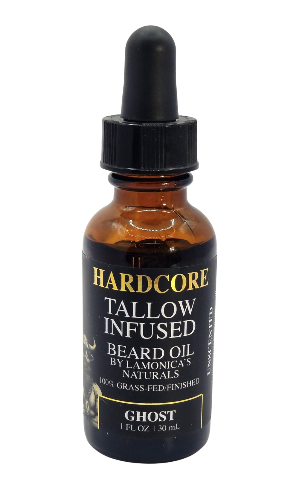 LAMONICA'S NATURALS HARDCORE unscented label communicating fragrance-free grooming