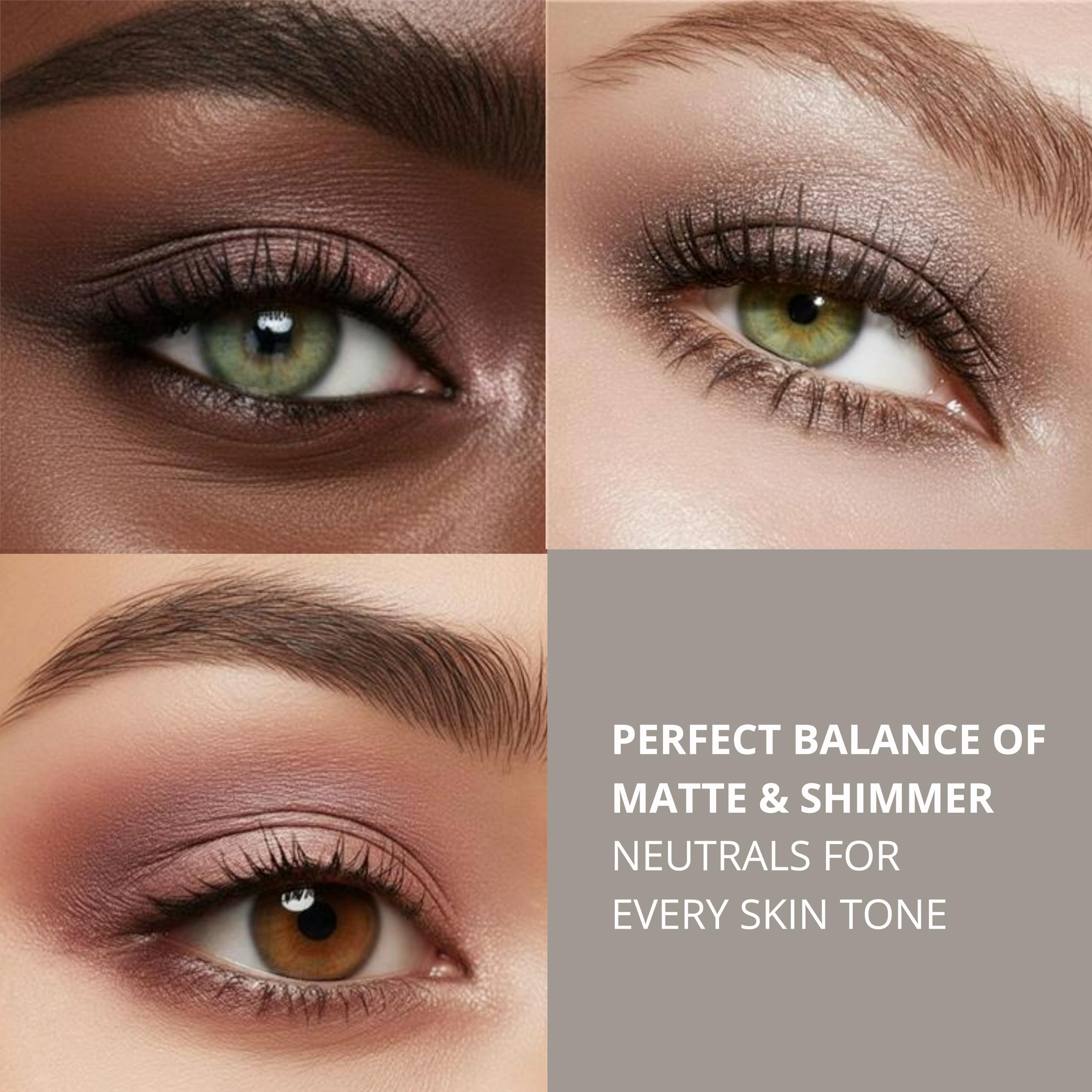 Lamora Attraction Eyeshadow Palette natural look for bright, awake eyes