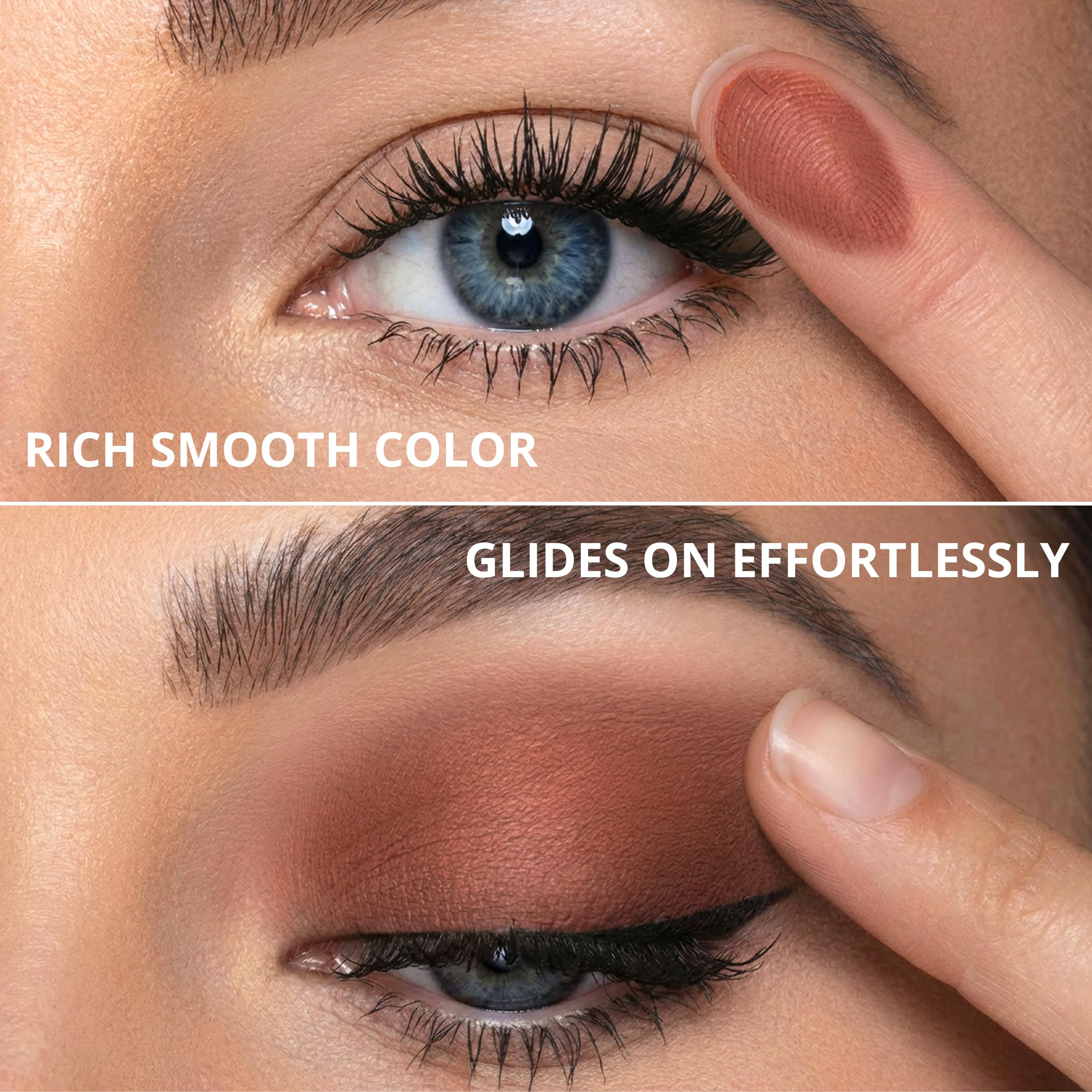 Matte shade row from Lamora Bronze Palette for everyday definition