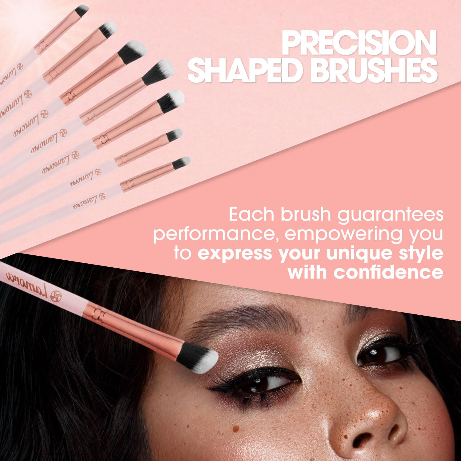 Lamora Blending Brush: seamless transitions for soft, professional-looking edges.