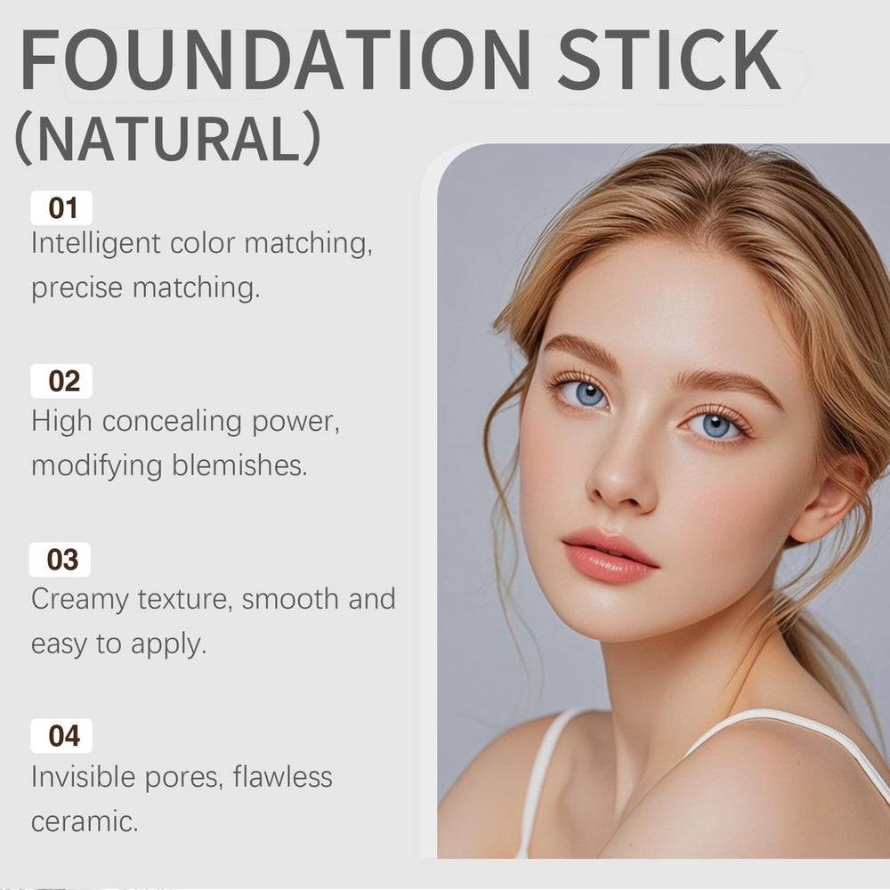 Detachable brush end on Lampolar Blanc Cover Cream Stick enables effortless blending.
