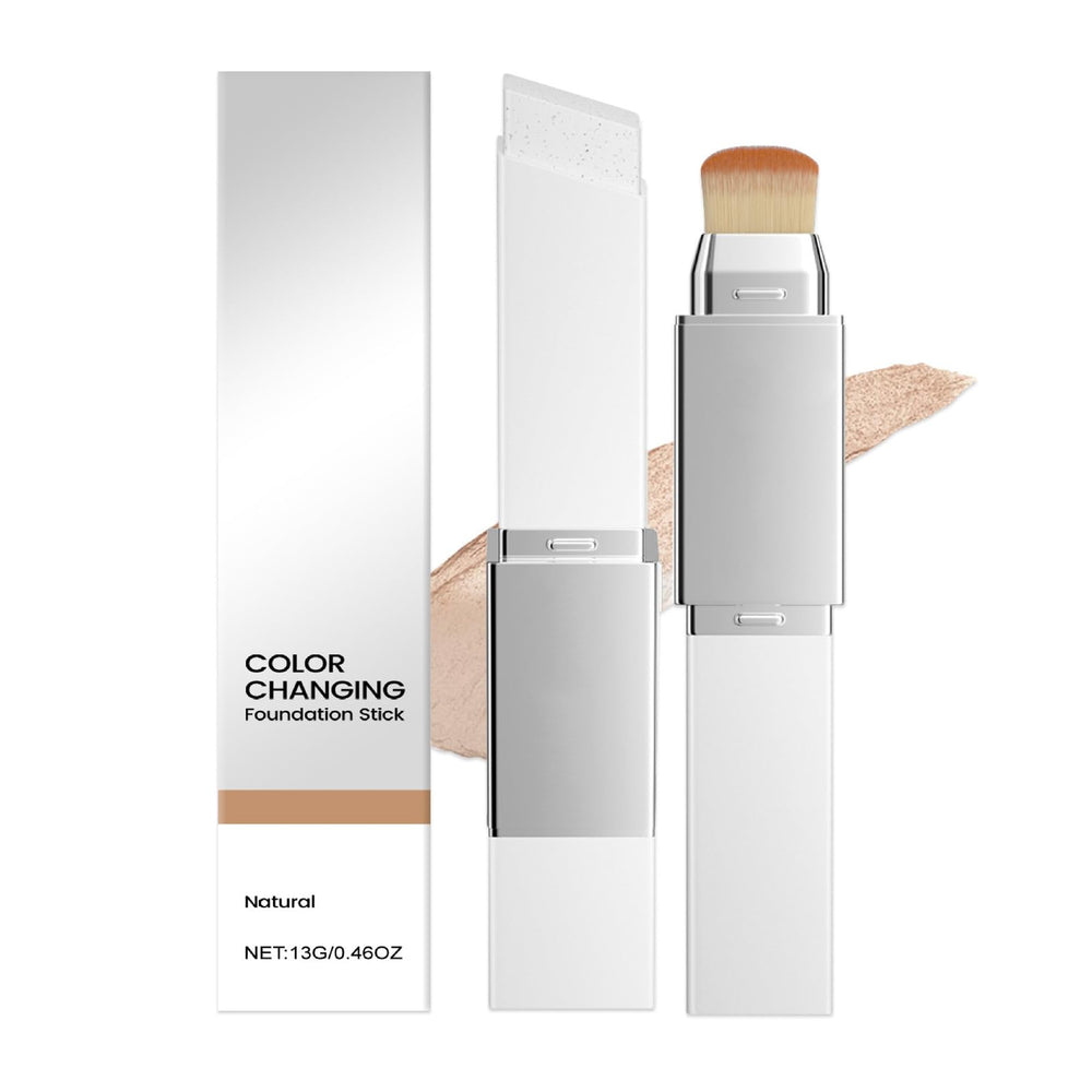 Lampolar Blanc Cover Cream Stick packaging demonstrates color-changing foundation for easy matching.