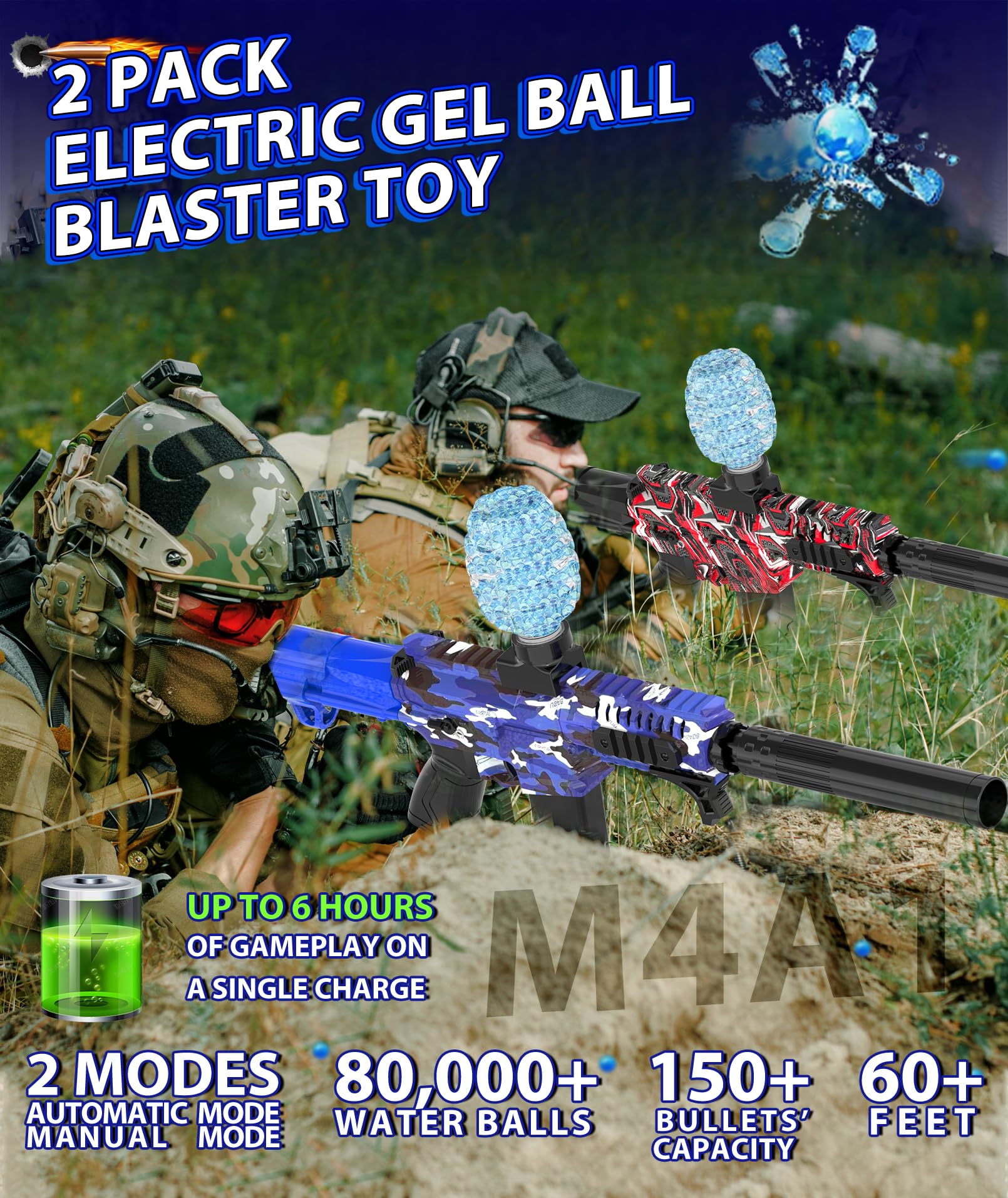 LAN ZHANG GUI gel ball blaster side view for action games