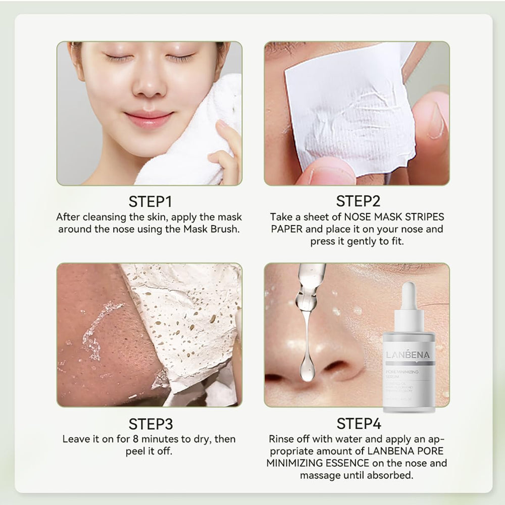 LANBENA clean and refine kit for at-home pore care