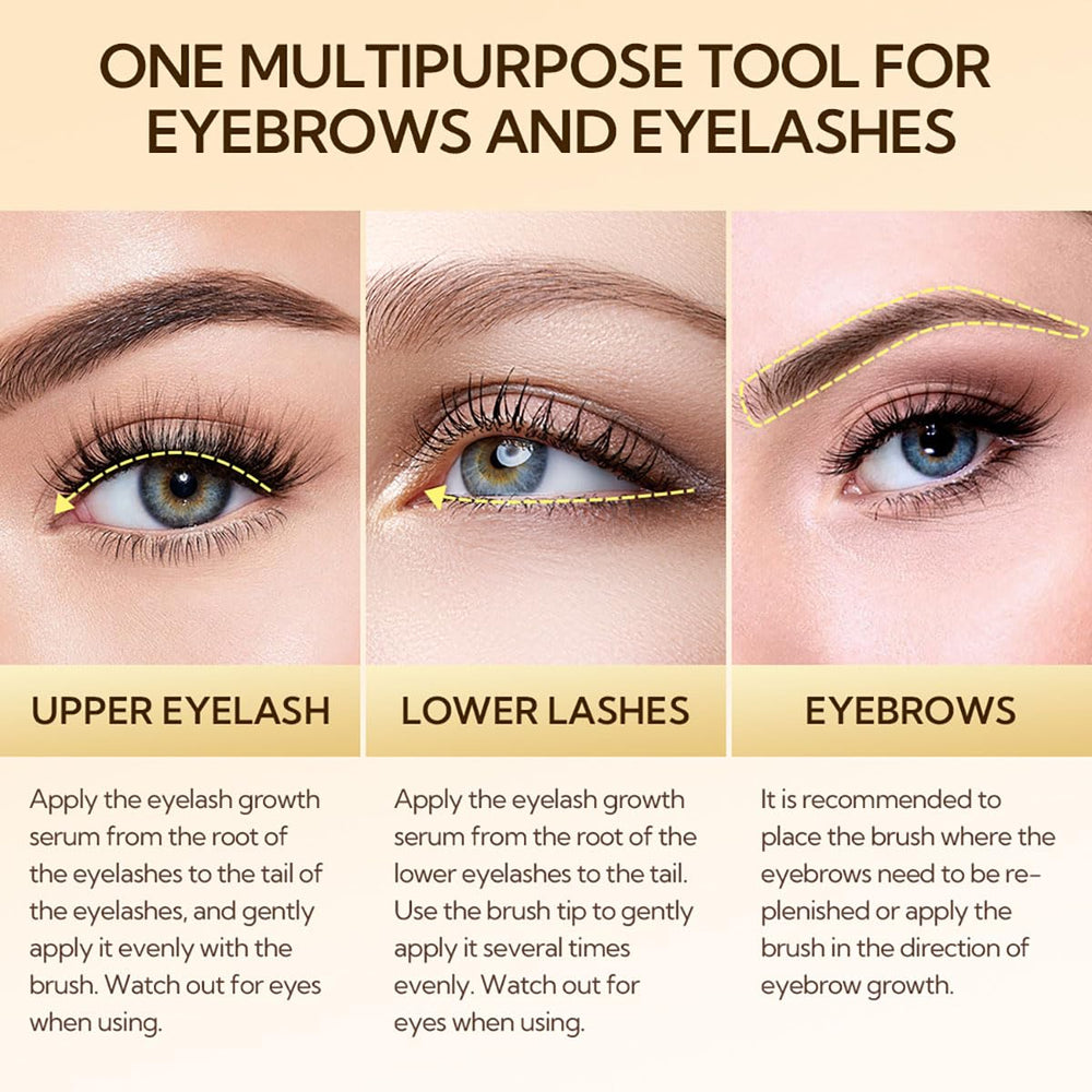 LANBENA eyelash serum evening application demonstrates nightly care