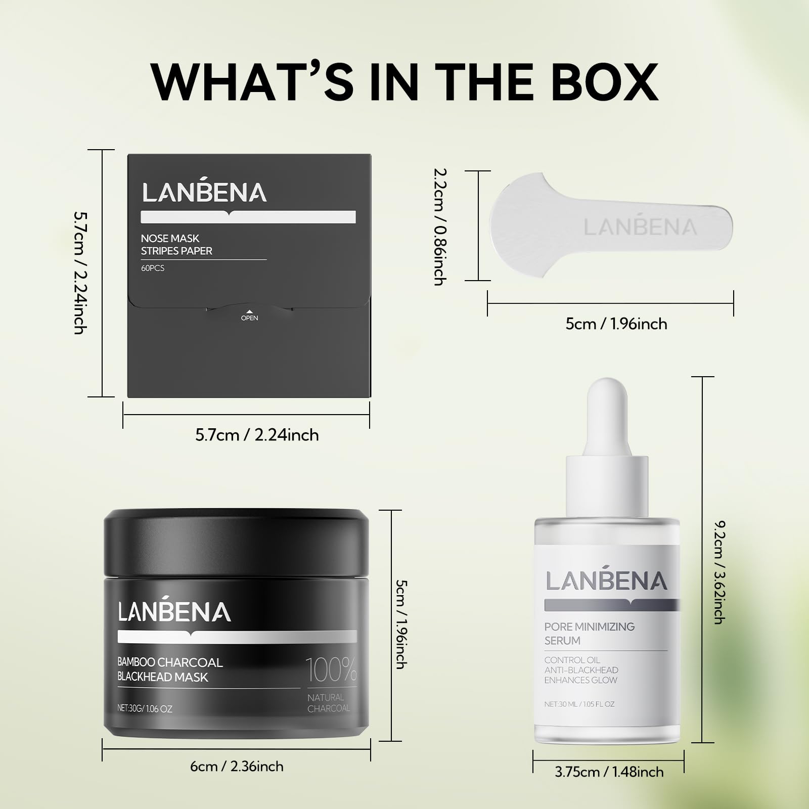 LANBENA fresh, clean skin after completing the routine.