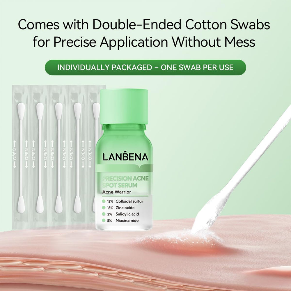 LANBENA hypoallergenic paraben-free sulfate-free labels indicating safe use on sensitive skin