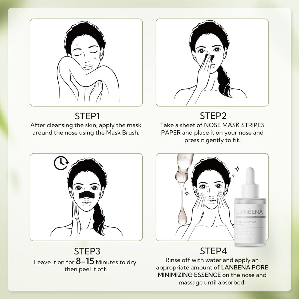 LANBENA mask brush included in the kit for even product application