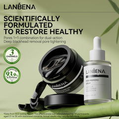 LANBENA nose strip close-up shows strong adhesion for easy removal.