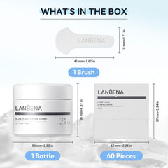 LANBENA soft rubber nose brush helps precise cleaning around the nose area.