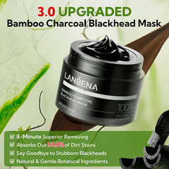 LANBENA nose strip applied on nose for targeted cleansing