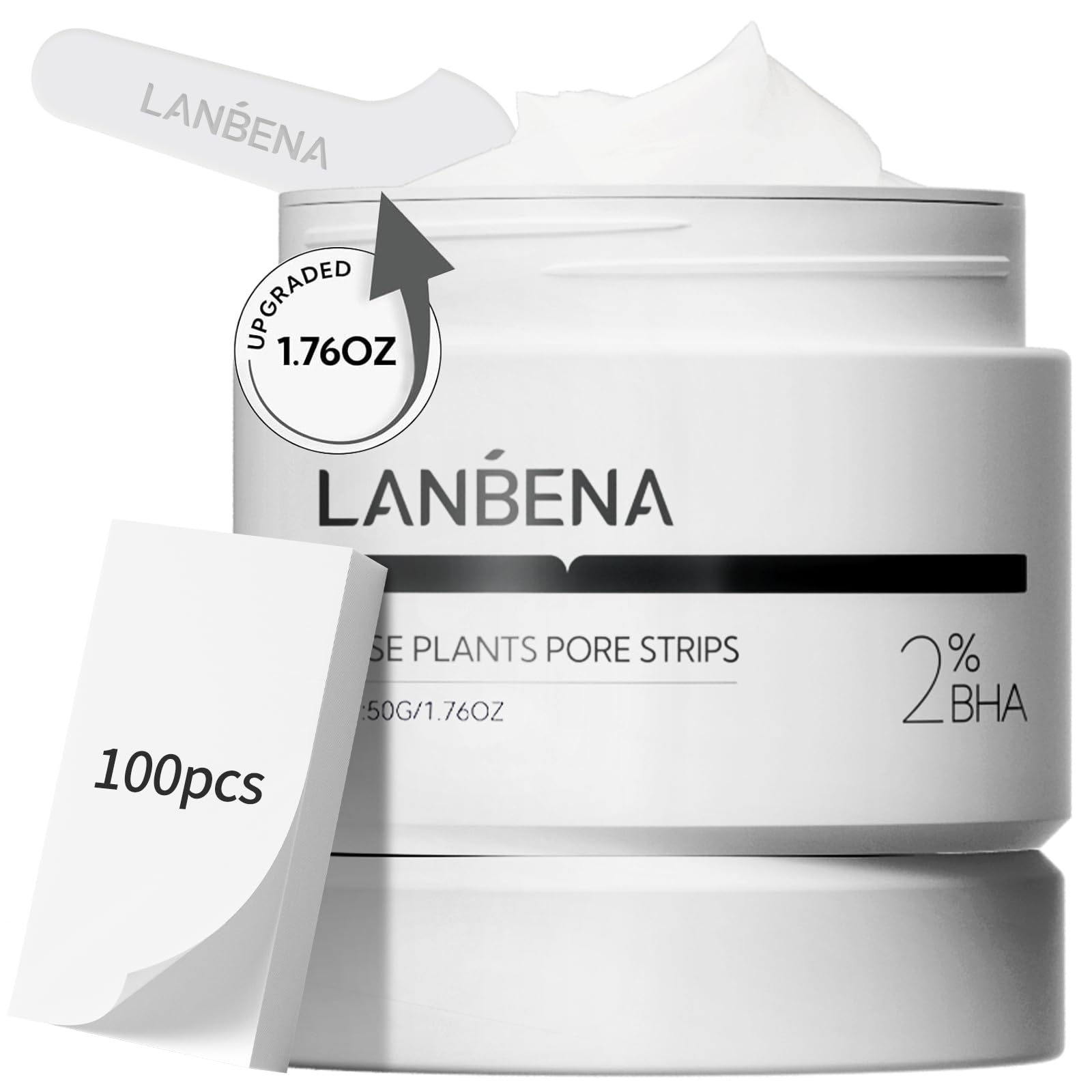 LANBENA Nose Strips offer 100 sheets for thorough pore cleansing and control of excess oil.