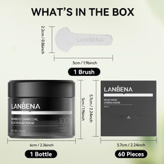 LANBENA nose strips package shown for easy nose care.
