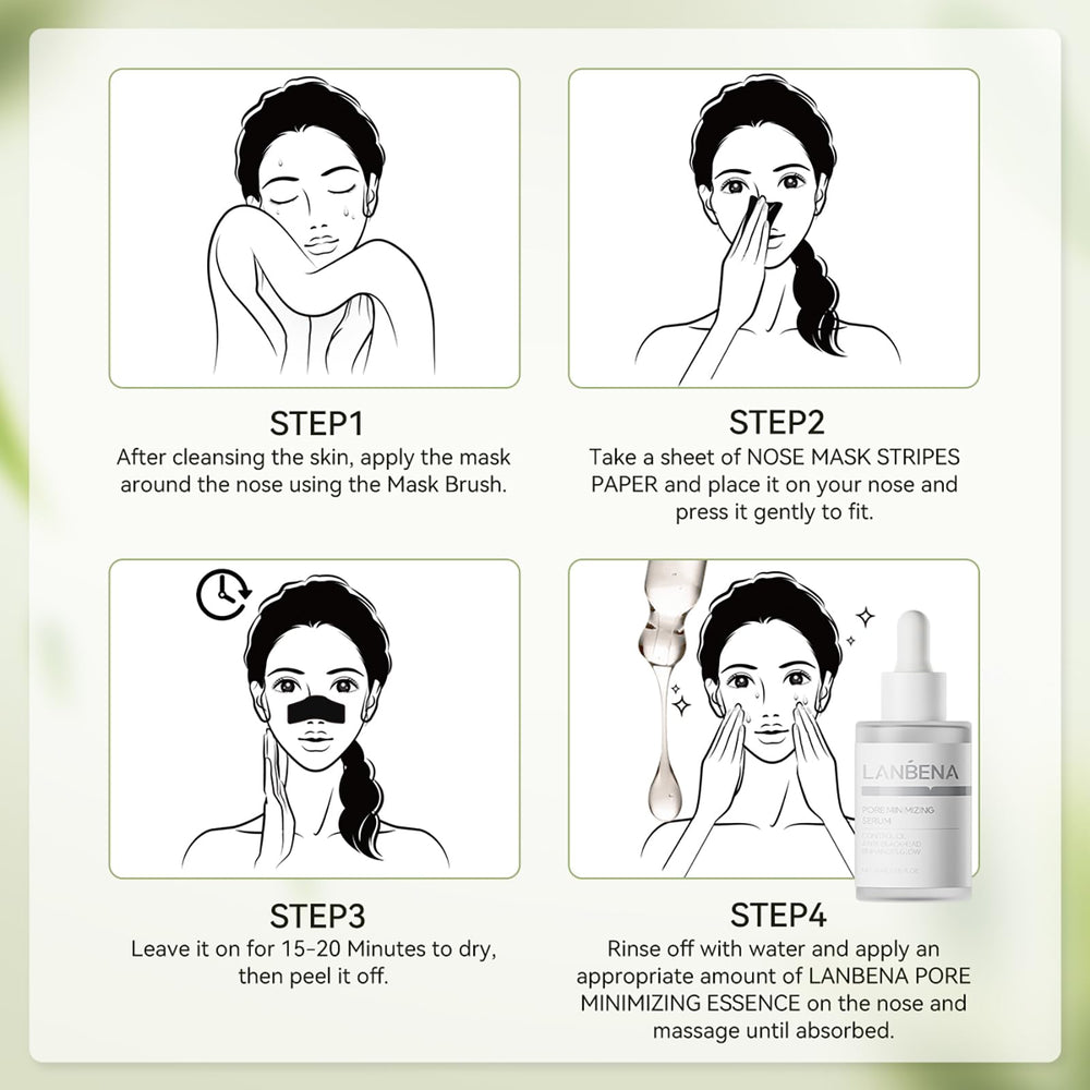 LANBENA Oil control effect on nose area with regular use.