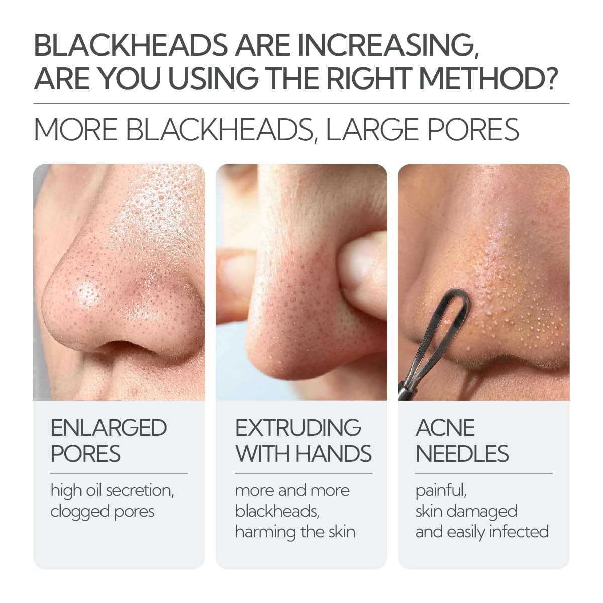 LANBENA packaging and instructions guide simple at-home pore care