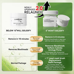 LANBENA pore solution serum bottle highlights hydrating formula supporting moisture.