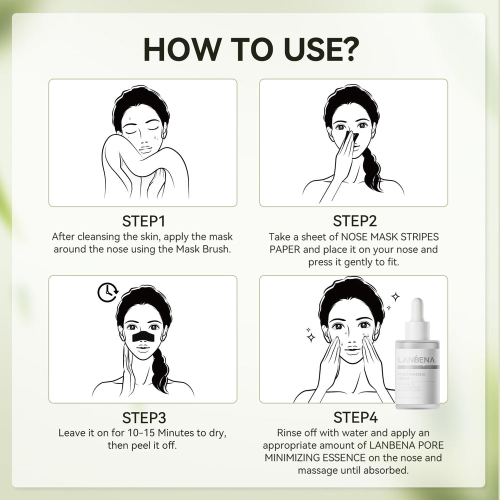LANBENA pores look clearer after mask use.
